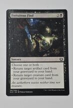 Fortuitous Find Kaladesh Regular Black Return From Graveyard Creature Ar... - $1.38