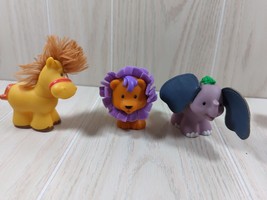 Fisher Price Little People lot 3 touch &amp; feel animals elephant lion horse circus - £7.35 GBP