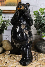 Rustic Western Woodlands Forest Black Bear South Paw Boxing Decorative Figurine - £21.57 GBP