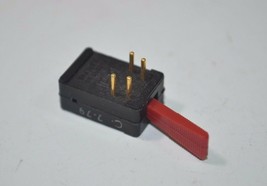 Cole Hersee Vintage NOS Black/Red Mini Toggle Switch Patent 3,571,545  7... - $11.87