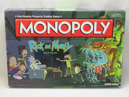 Monopoly Rick and Morty Edition 2016 Board Game Hasbro 100% Complete EUC - £19.33 GBP
