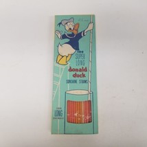 Vintage Donald Duck Super Long Sunshine Straws, Nice Colorful Display Box - £19.29 GBP
