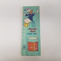 Vintage Donald Duck Super Long Sunshine Straws, Nice Colorful Display Box - £18.58 GBP