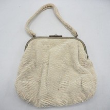 Pochette À Main Vintage Blanche En Perles Pour Femme - £31.44 GBP