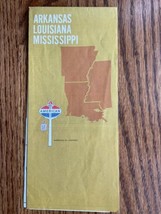 1968 Standard Oil Arkansas Louisiana Mississippi Highway Travel Road Map US - £7.42 GBP