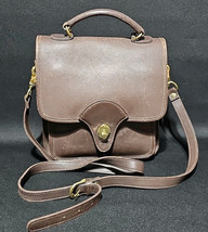 Vintage Kirkland Brown Leather CGC99 Station Messenger Style Crossbody B... - $71.37