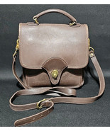 Vintage Kirkland Brown Leather CGC99 Station Messenger Style Crossbody B... - $71.37