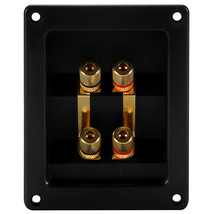 Bi-Amp Speaker Terminal Gold Binding Post - £28.78 GBP