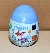 Easter Sheet Stickers 3&quot; Egg 25 Total Dinosaur Stickers Age 3+ NIB 261Q - $2.49
