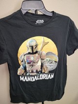 The Mandalorian Shirt Mens Medium Crew Neck Short Sleeve Front Graphic S... - $10.29