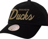 Mitchell &amp; Ness Anaheim Ducks Script Adjustable Dad Hat - £20.89 GBP