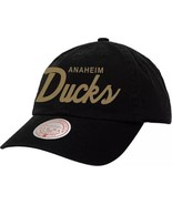 Mitchell &amp; Ness Anaheim Ducks Script Adjustable Dad Hat - £20.85 GBP