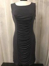 Calvin Klein Women&#39;s Dress Charcoal Gray Sleeveless Dress 10 NWT - £38.95 GBP