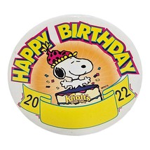 Snoopy Happy Birthday Knotts Berry Farm - Theme Park Souvenir 2.75&quot; Button 2022 - £9.50 GBP