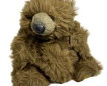 Fancy Zoo 12 inch Brown Pot Belly Bear Stuffed Animal Vintage Plush  - £10.81 GBP
