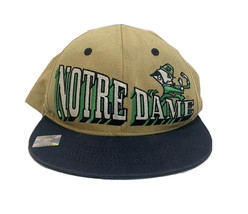 Notre Dame Fighting Irish Top of the World Hat Snapback Blue Gold Big Lo... - £21.92 GBP