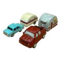 Canned Ham Trailer &amp; Truck LOT 2 Sets RV Travel Trailer Salt &amp; Pepper - £17.80 GBP