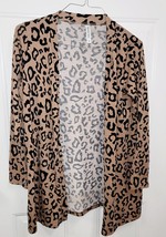 Tickled Teal Leopard Cardigan Size M - $9.50