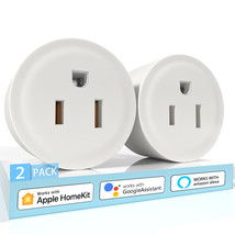 Smart Plug Switch Light Mini Outlet, 2 Packs 10A, No Hub Required, Work Amazon A - £15.23 GBP