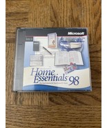 Microsoft Home Essentials 98 PC Software MISSING DISC 2 - $120.57 CAD