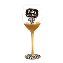 New Orleans Saints Glass 17oz Wine Stemmed Boxed - €62,66 EUR