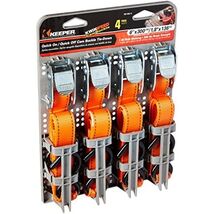 Keeper 05108-V 6' x 1" Cam Buckle Tie-Down, 4 Pack - $29.28