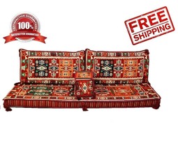 Arabic Turkish Ottoman Corner Set COVER ONLY Sofa Cushion pillows Lounge Couch - £129.63 GBP