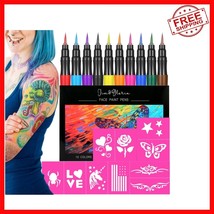 Creative Face Paint Markers with Reusable Stencils - Perfect for Kids &amp; ... - $630.83 MXN