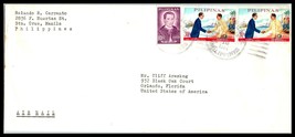 1964 Philippines Air Mail Cover - Manila To Orlando, Florida Usa A26 - £2.31 GBP