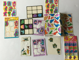 Vintage dinosaur sticker lot Barney highllights puffy scratch n sniff po... - $363.70 MXN