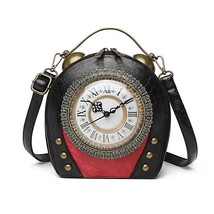 New Women&#39;s Bag Retro Hand-held Package Walkable Clock Women&#39;s Bag One  Cross Ba - £83.26 GBP