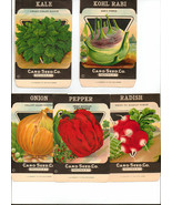 SEED PACKS Rare 9 Lot 1920 New York CHROMOLITHO Scrapbook Pictures LOT# ... - $341.09 MXN