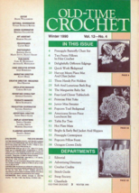 Old Time Crochet Winter 1990 Best Vintage Patterns Holiday Gifts Doilies Edgings - $8.50