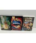 DISNEY LOT Of 3 Classic Disney Movies DVD Bambi II Meet Robinsons Tarzan... - $16.61 CAD