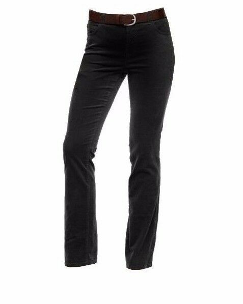 Primary image for Chaps Denim by Ralph Lauren Misses Madden Straight Fit Corduroy Pants Black 8 12