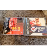 MINT CIB Complete Playstation PS1 K-1 Revenge &amp; Knockout Kings case inst... - $33.23