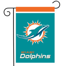 Miami Dolphins Garden Flag Nfl Licensed 12.5&quot; X 18&quot; - £17.56 GBP
