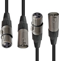 Axcessables 20Ft Xlr To Xlr Cable Pack | Xlr To Xlr Balanced Cable |, 2-Pack - £27.43 GBP