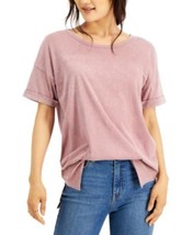 MSRP $29 Hippie Rose Juniors&#39; Mineral Wash T-Shirt Purple Size Medium - £6.36 GBP