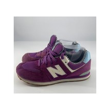 New Balance 574 Shoe Womens Size 7 Purple Suede Trainers Activewear Sneaker - £37.31 GBP