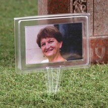 Loved Ones Lost Memorial Cemetery Gravesite Clear Picture Photo Frame St... - $33.65