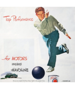 1947 Texaco Motor Oil And Gasoline Advertisement Havoline Automobilia DW... - €34,57 EUR