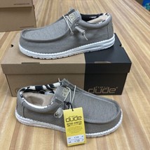 Men&#39;s Hey Dude Casual Shoes -  Size 9 - Wally Stretch Beige Slip on Shoes - $49.99
