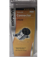 Hopkins Towing Solution 48325 4-Pole Round Trailer End Connector-SHIP N ... - $182.71 MXN