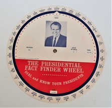 The Presidential Fact Finder Wheel Dial and Know Your Presidents 1968 Nixon Vtg - £15.93 GBP