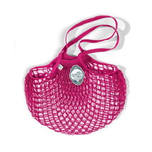 The French Filt Le Fillet Carrying Cotton Net Shopping Bag, Medium (Raspberry) - £15.57 GBP