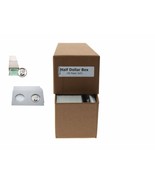 Guardhouse Brown/Half Dollar Coin Box with 100 flips, 2&quot; x 2&quot; x 8.5&quot; - $13.49