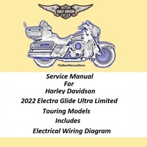 2022 Harley Davidson Electra Glide Ultra Limited Touring Models Service Manual - £22.08 GBP