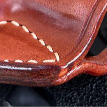 Fits Sccy SPX2 9mm 3.1”BBL Leather Paddle Holster With Open Top #1218# RH image 3
