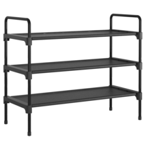 3-Tier Shoe Rack for Closet, Sturdy Shoe Organizer, 27.6&quot; X 11.8&quot; X 22.6... - $26.62